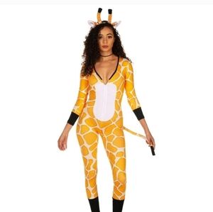 Tipsy Elves Giraffe Costume With Headband Halloween Costume MED/LG/XL